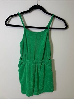Old Navy Girls' Green Terry Cloth Romper Size M (8)